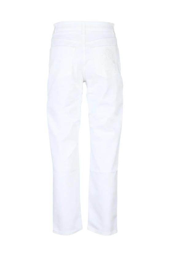  돌체앤가바나 데님 하이웨이스트 청바지 - 화이트 - DOLCE & GABBANA