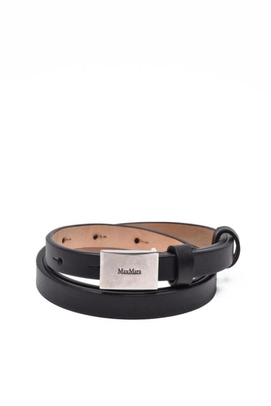 25SS 막스마라 레귤러 벨트 가죽  - 블랙