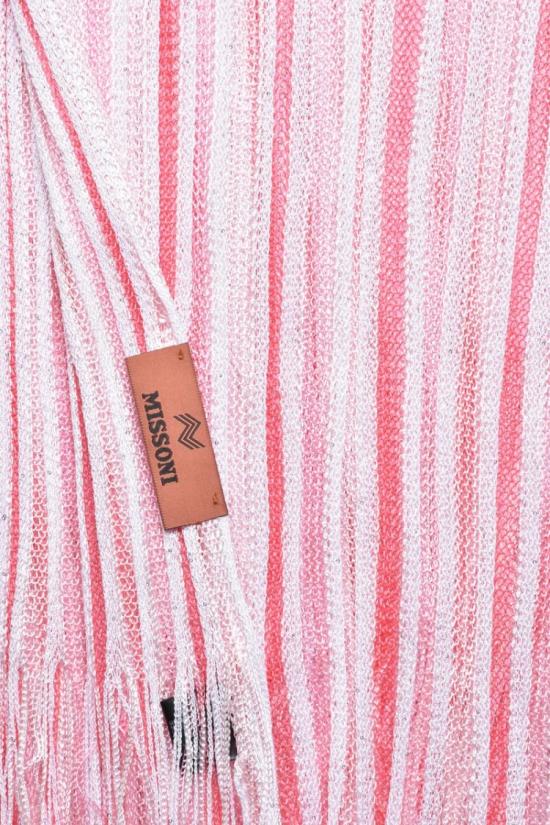 25SS 미소니 머플러/스카프 폴리아미드 비스코스 스카프 - 화이트/핑크 - MISSONI