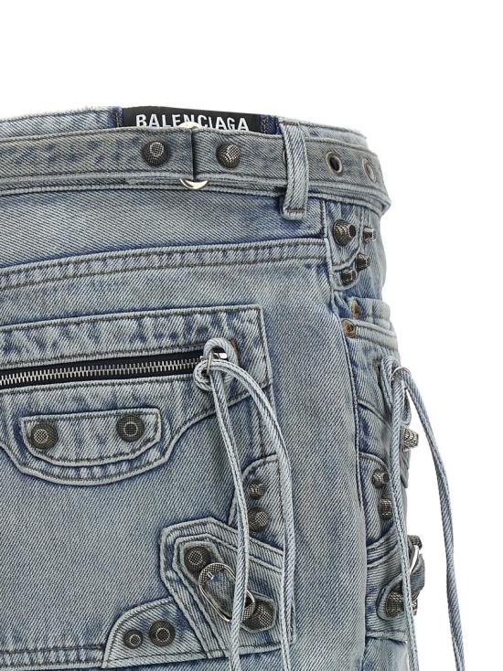  발렌시아가 카골 미니 스커트 764534TDW144016 Grey - BALENCIAGA