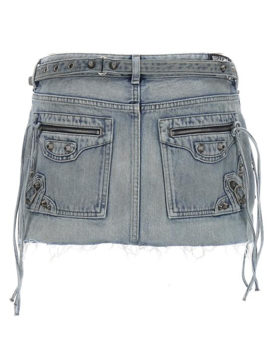  발렌시아가 카골 미니 스커트 764534TDW144016 Grey - BALENCIAGA