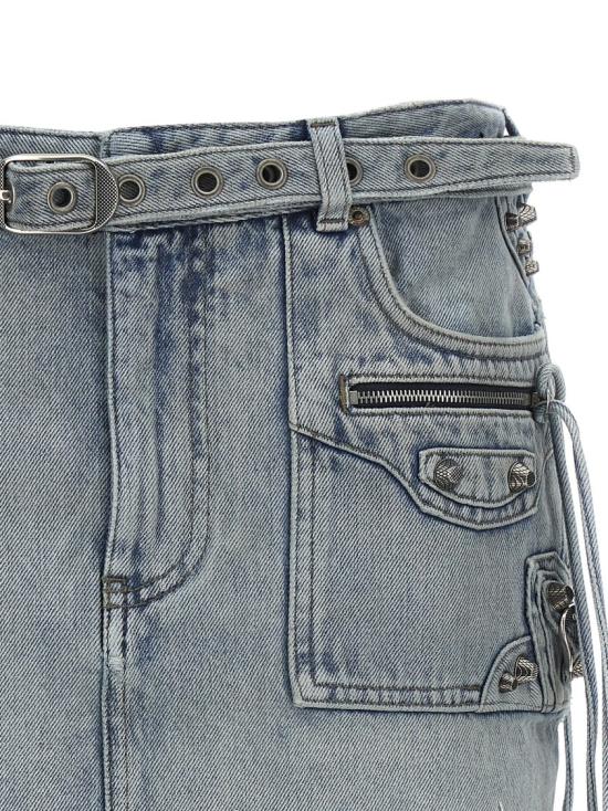  발렌시아가 카골 미니 스커트 764534TDW144016 Grey - BALENCIAGA