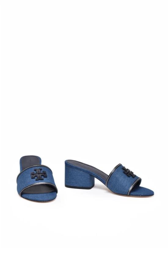  토리버치 뮬/슬리퍼 데님 뮬 샌들 - 데님 - TORY BURCH