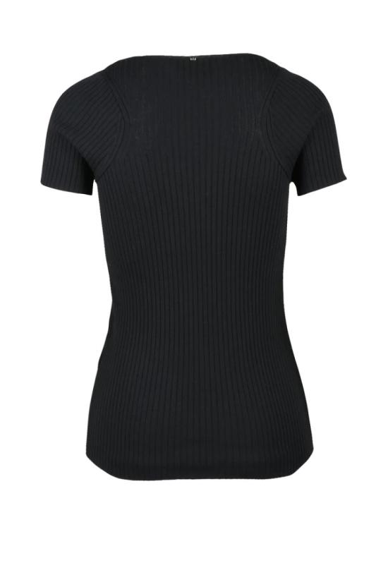 25SS 스포트막스 반팔 티셔츠 재킷 안에 입는 상의 - 블랙 - SPORTMAX