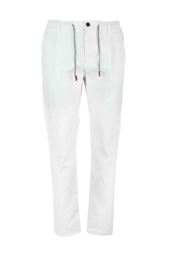  일레븐티 팬츠 면 스판 바지 - 흰색