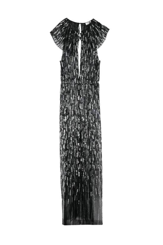 25SS Red Carpet E. Franchi 롱 원피스 전체적으로 스팽글 장식이 된 맥시 드레스