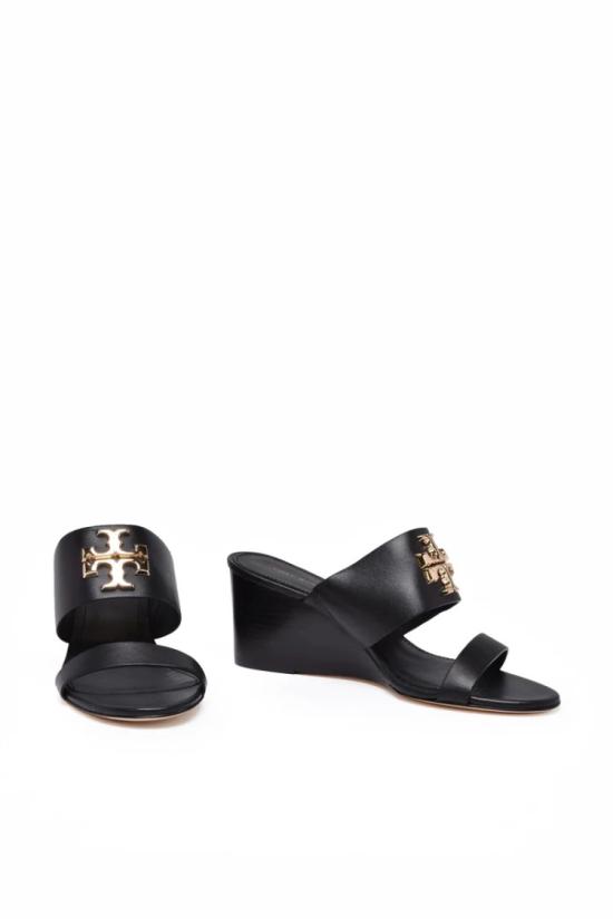  토리버치 뮬/슬리퍼 웨지 뮬 - 블랙 - TORY BURCH