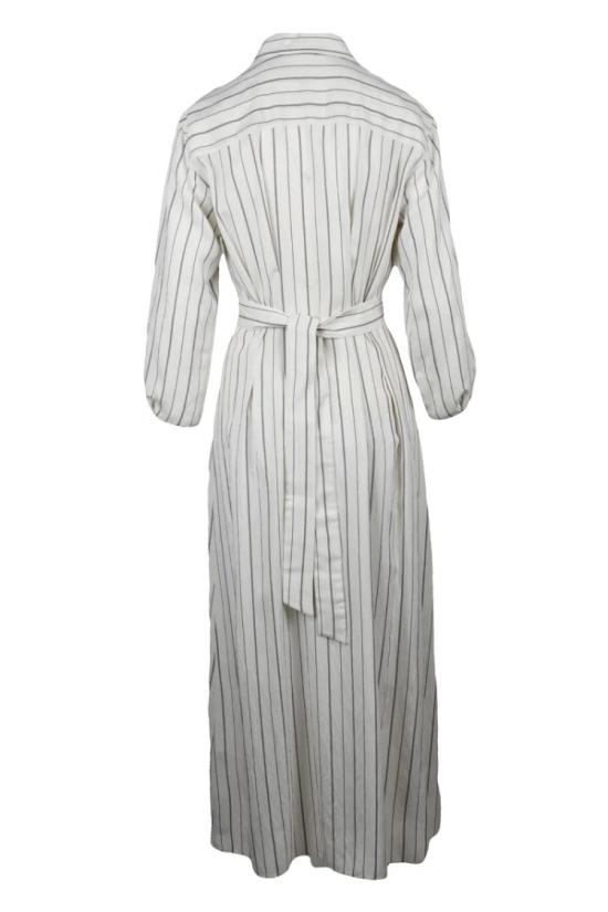 25SS 마렐라 롱 원피스 데니스 셔츠 드레스 - 화이트 - MARELLA