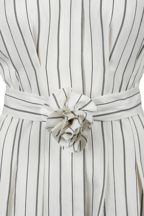 25SS 마렐라 롱 원피스 데니스 셔츠 드레스 - 화이트 - MARELLA