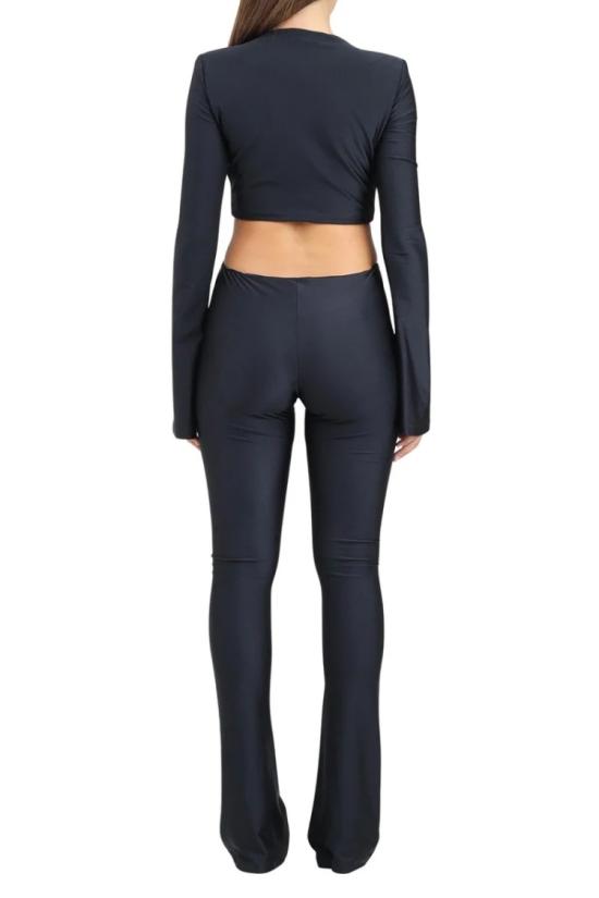  하우스 오브 아멘 점프수트 전신 라이크라 소재 수트 - 블랙 - HOUSE OF AMEN