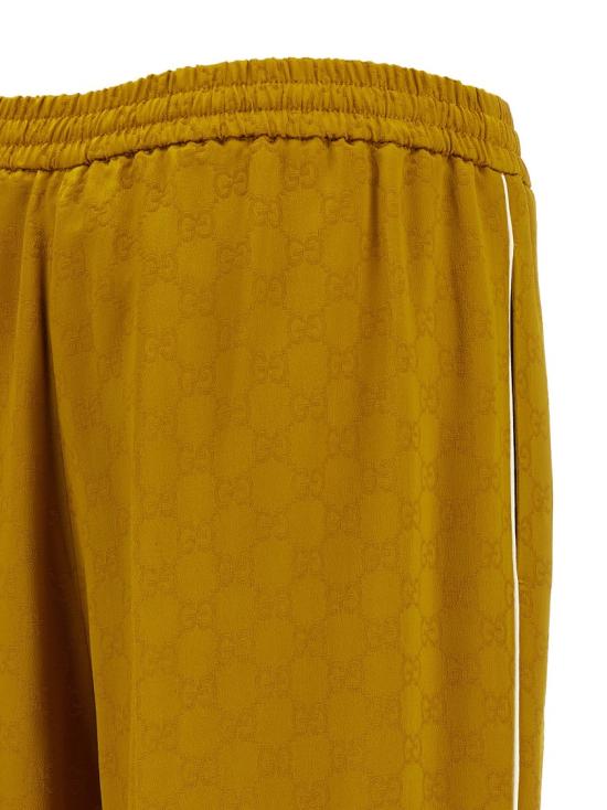 26SS 구찌 GG 자카드 팬츠 794774XJGSE2003 Gold - GUCCI
