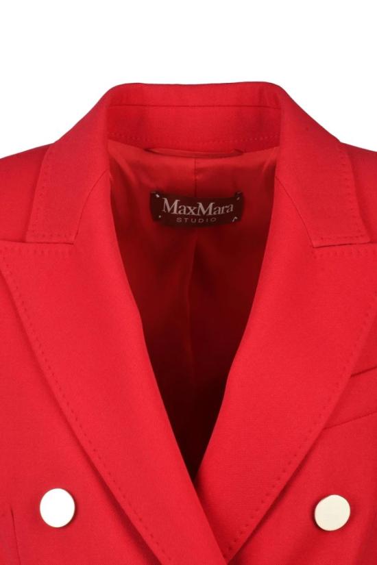 25SS 막스마라 수트 자켓 에디콜라 더블 브레스트 재킷 - 레드 - MAX MARA