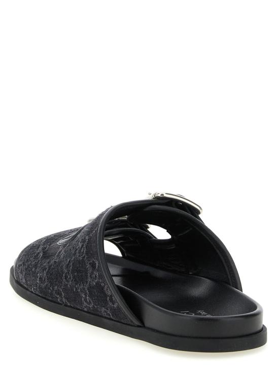 26SS 구찌 버클 슬라이드 샌들 831830FAFPY8473 Black - GUCCI