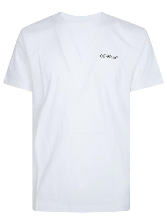 26SS 오프화이트 반팔 티셔츠 44MAA027S26J001100 White