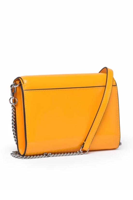25SS 토리버치 크로스백 에머슨 페이턴트 체인  - 블랙/오렌지 - TORY BURCH