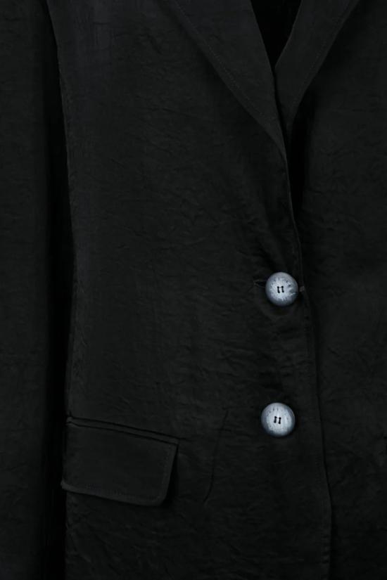 25SS 마렐라 모노크롬 수트 자켓 Seltz 블레이저 재킷 새틴 - 블랙 - MARELLA MONOCHROME