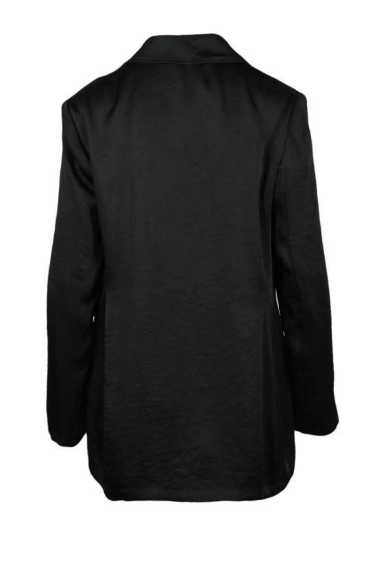 25SS 마렐라 모노크롬 수트 자켓 Seltz 블레이저 재킷 새틴 - 블랙 - MARELLA MONOCHROME