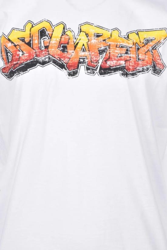 25SS 디스퀘어드2 반팔 티셔츠 면 티셔츠 - 흰색 - DSQUARED2
