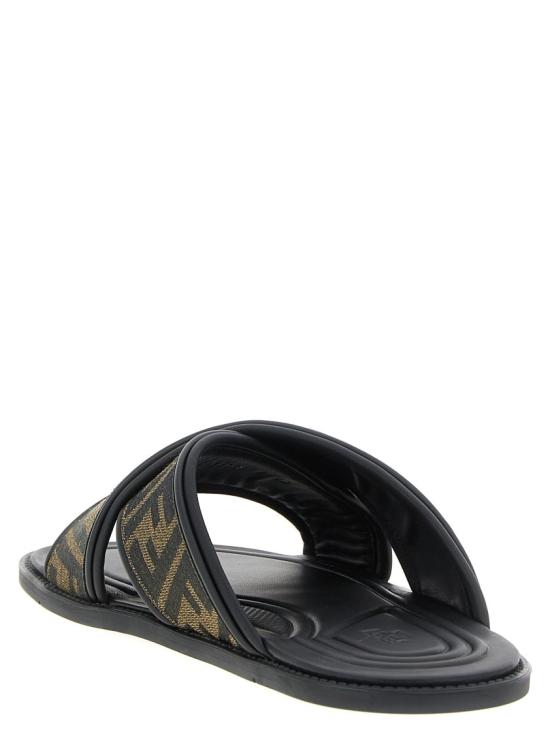 26SS 펜디 패브릭 슬라이드 7X1548AJZEF0R7R Black - FENDI