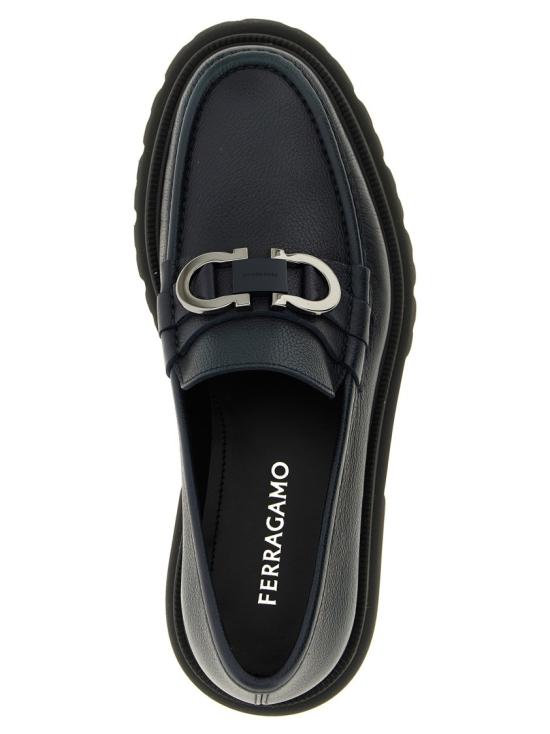 26SS 살바토레 페라가모 로퍼 789582TITANIC Black - SALVATORE FERRAGAMO