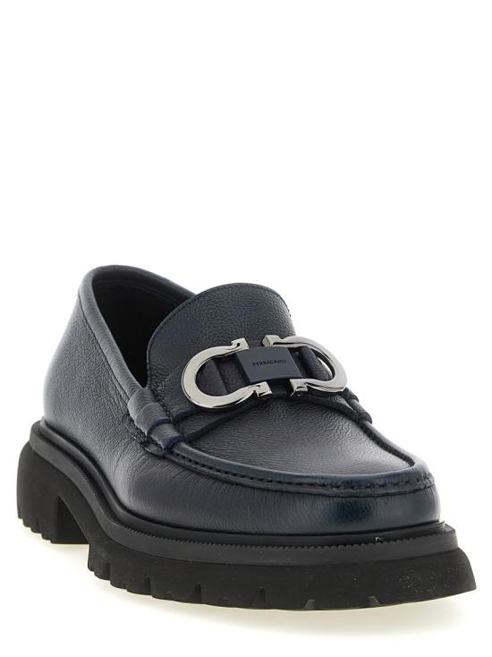 26SS 살바토레 페라가모 로퍼 789582TITANIC Black - SALVATORE FERRAGAMO