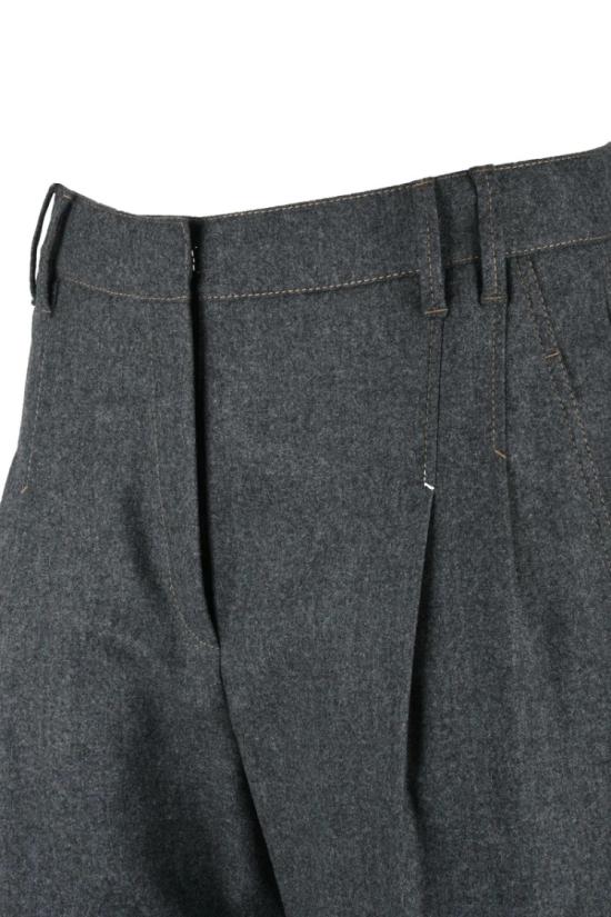  브루넬로 쿠치넬리 수트 팬츠 치노  - 회색 - BRUNELLO CUCINELLI