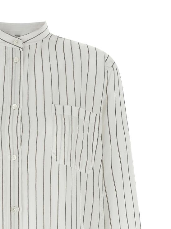 26SS 토템 미디 원피스 253WRT0579FB0439303 White - TOTEME