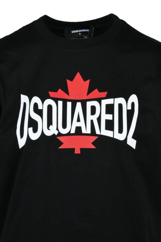 25SS 디스퀘어드2 반팔 티셔츠 면 티셔츠 - 블랙 - DSQUARED2