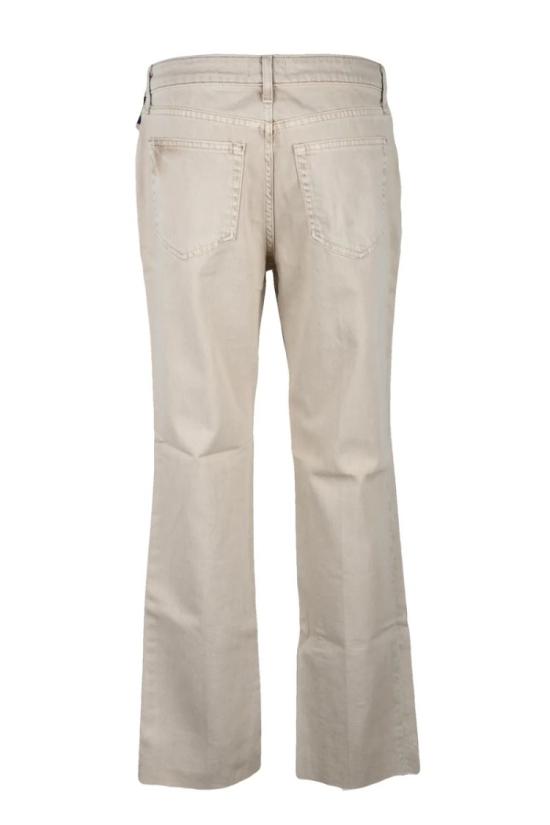25SS 라장스 데님 베이지색 구조적인 면 청바지 - L'AGENCE