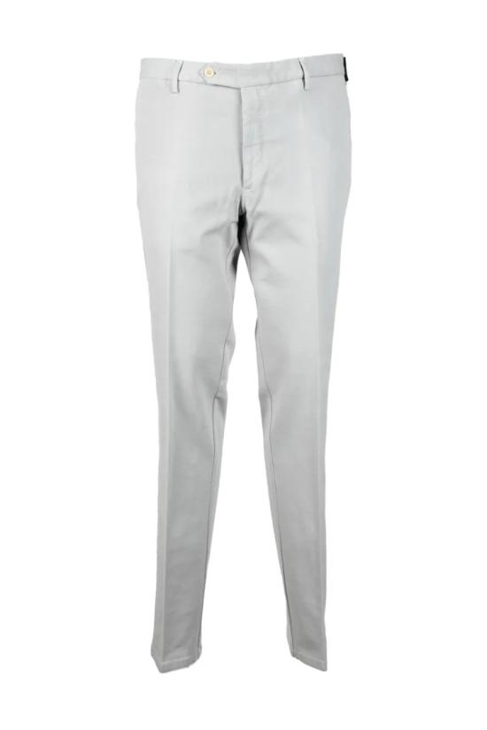  로타 팬츠 면 스판 바지 - 흰색