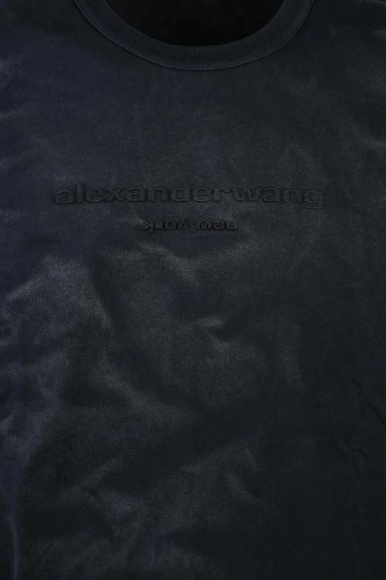 25SS 알렉산더 왕 반팔 티셔츠 박시핏 블랙 티셔츠 - ALEXANDER WANG