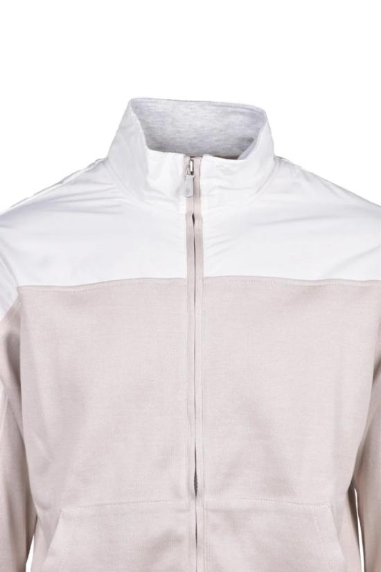  일레븐티 탑 지퍼 스웨트셔츠 - 화이트/베이지 - ELEVENTY