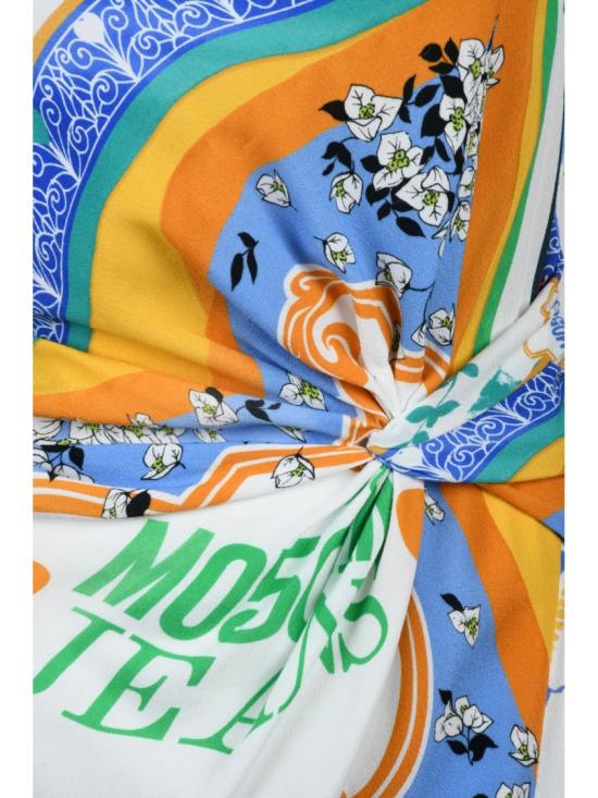 25SS 모스키노 미디 원피스 롱 플레어 드레스 - 멀티컬러 - MOSCHINO