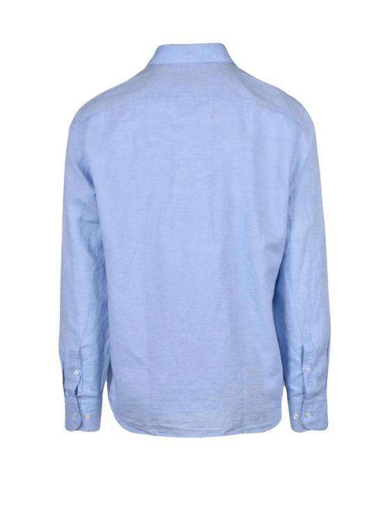 25SS 보스 긴팔 셔츠 린넨 코튼  - 연한 파란색 - BOSS