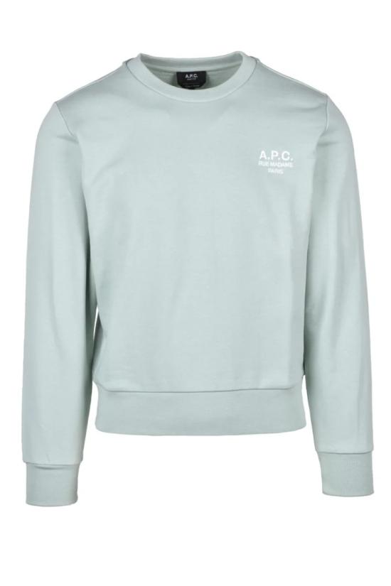 25SS 아페쎄 탑 크롭 스웨트셔츠 - 아쿠아