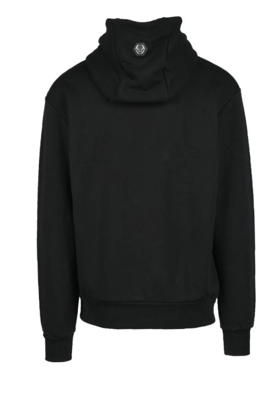  필립 플레인 탑 면/폴리에스터 혼방 스웨트셔츠 - 블랙 - PHILIPP PLEIN