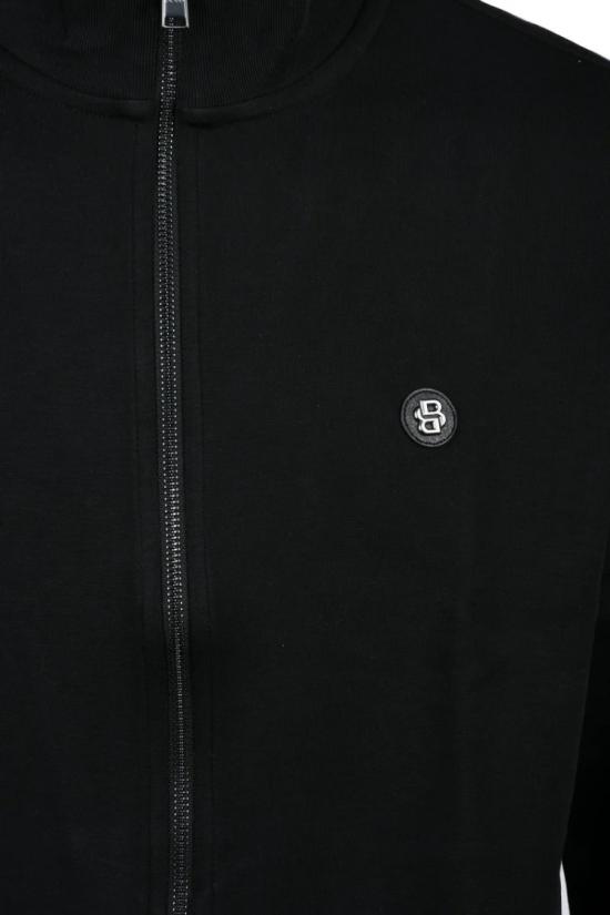 25SS 보스 탑 남성용 지퍼 스웨트셔츠 - 블랙 - BOSS