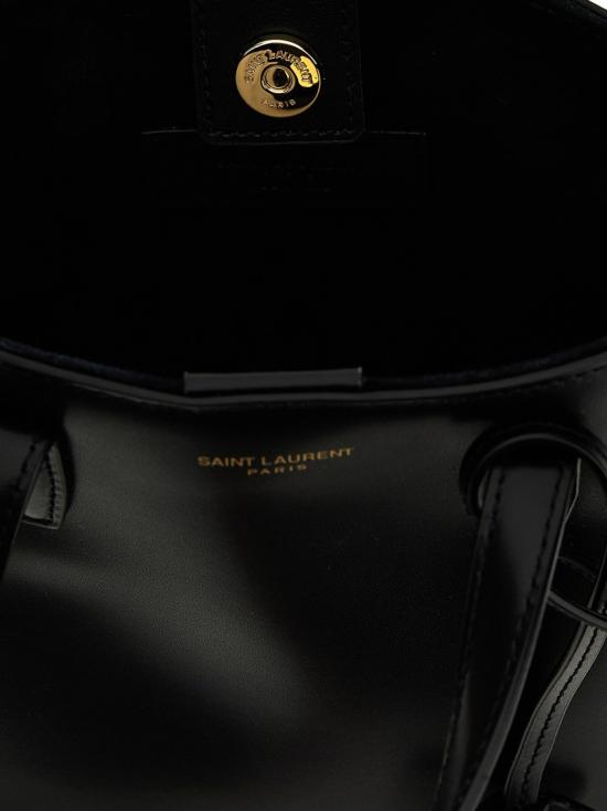 26SS 생로랑 박스 레더 미니 토이 토트백 773995AADDI1000 Black - SAINT LAURENT