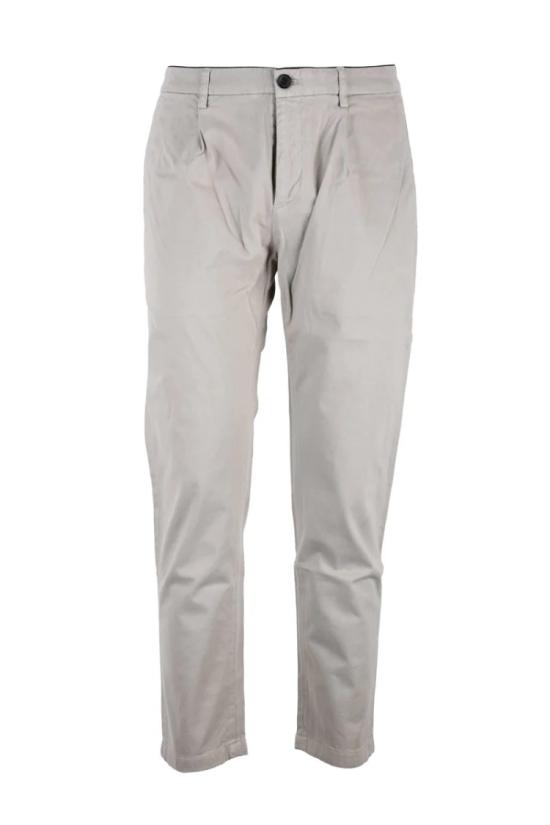  디파트먼트5 팬츠 미드라이즈 허리선의 맞춤형 베이지색 바지