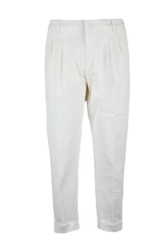  돈답 데님 오스카 벨벳 팬츠 - 화이트