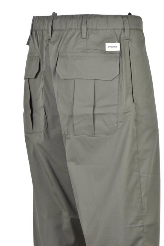 25SS 오피치나 36 팬츠 신축성 있는 나일론 바지 - 밀리터리 그린 - OFFICINA 36