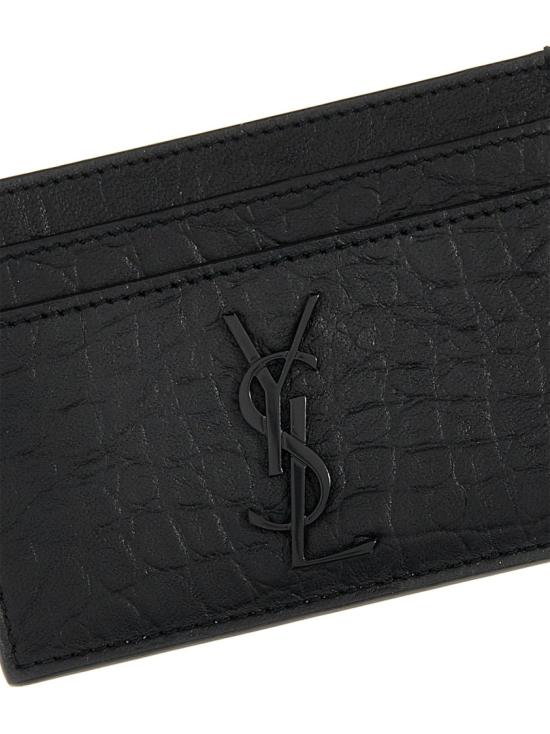 26FW 생로랑 모노그램 카드지갑 485631C9H0U1000 Black - SAINT LAURENT