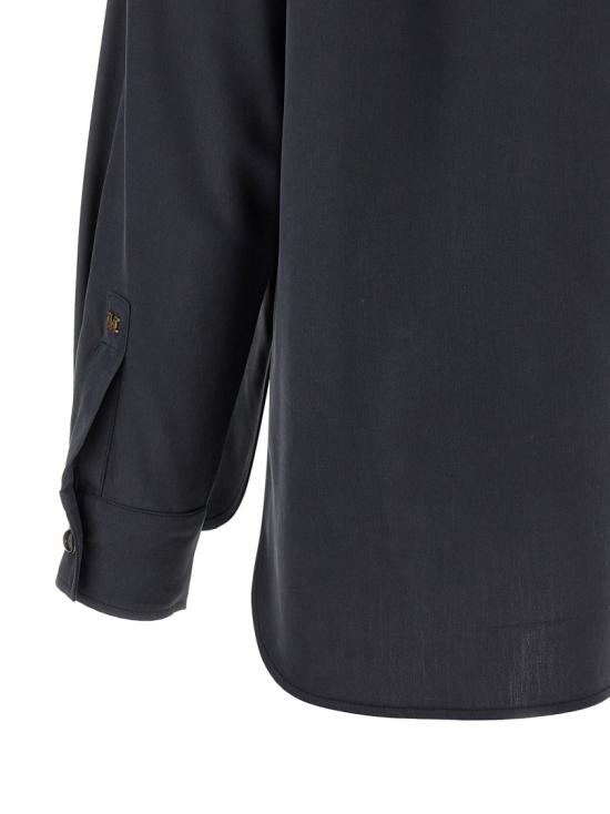 26SS 막스마라 시아마세 실크 셔츠 2611111151600010 Black - MAX MARA