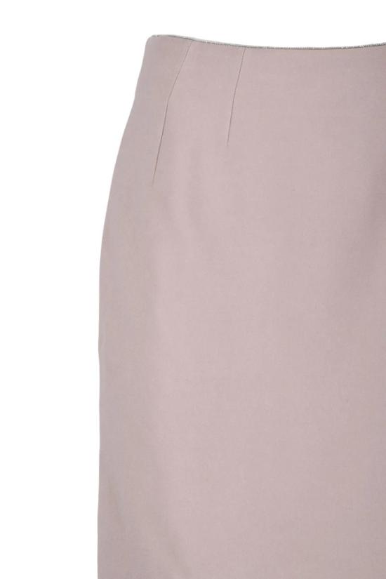 25SS 엘리자베타프랜치 미디 스커트 미디  그레이 비스코스 엘라스테인 - ELISABETTA FRANCHI