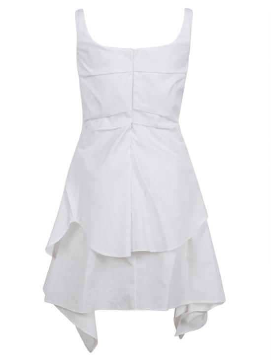 26SS 알렉산더 맥퀸 미디 원피스 868507QAACZ9000 White - ALEXANDER MCQUEEN