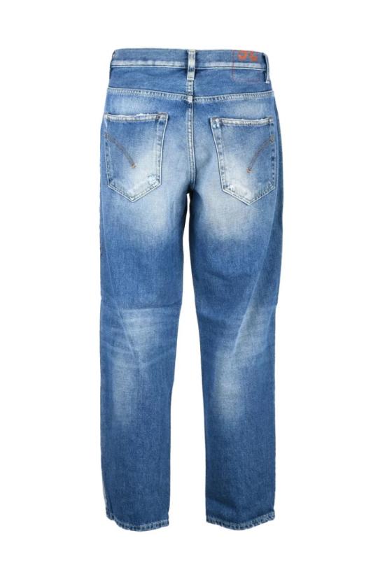  돈답 데님 미디엄 블루 디스트레스드  진 - DONDUP