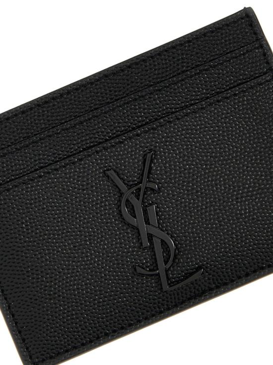 26FW 생로랑 모노그램 카드지갑 485631BTY0U1000 Black - SAINT LAURENT