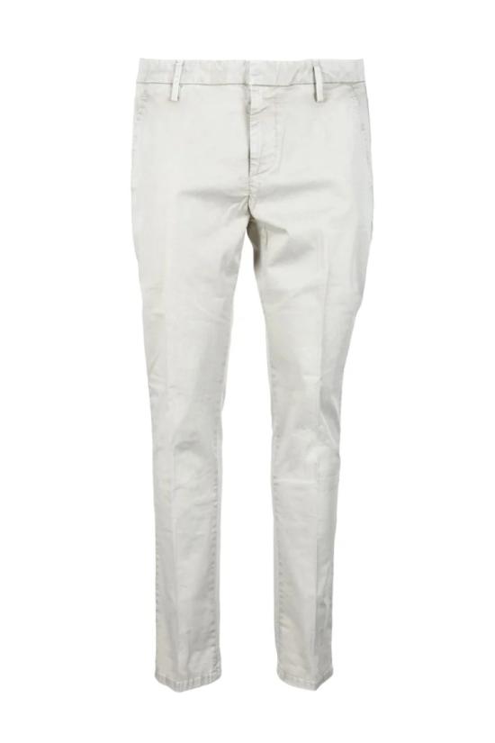  돈답 팬츠 슬림핏 베이지 , 미니멀 디자인 - DONDUP