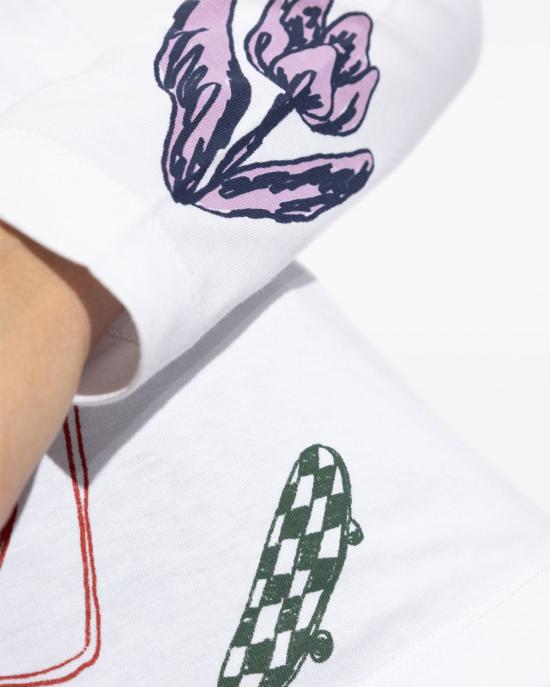  PS 바이 폴스미스 긴팔 티셔츠 W2R 227V NP4615 01 BIANCO MULTI - PS BY PAUL SMITH