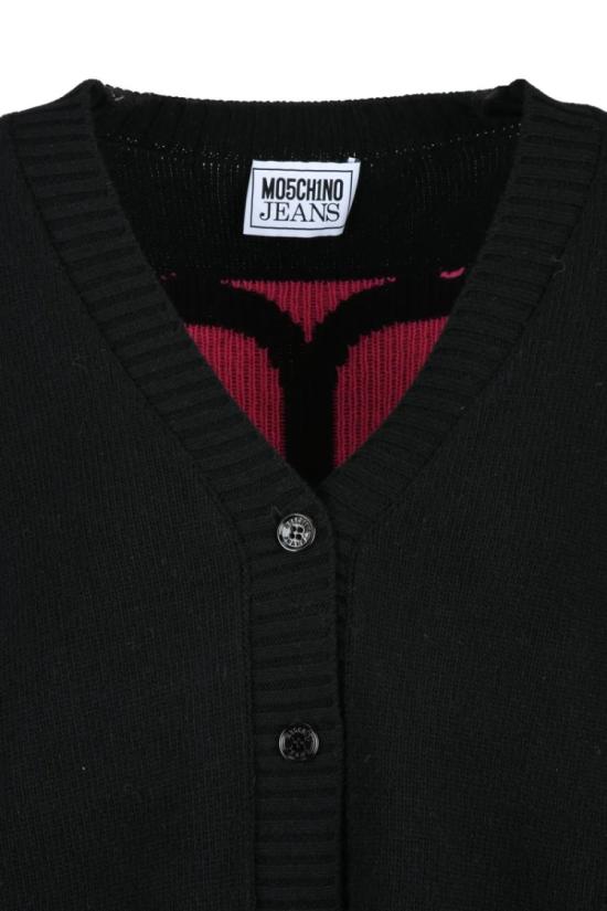  모스키노 가디건 롱 가디건 - 블랙 - MOSCHINO